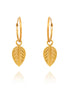 GOLD PLATED logo leaf earring EXCLUSIVE TO VINNIE DAY