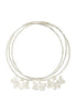 3 Bangles with butterflies SILVER