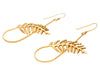 Coconut Leaf Earrings GOLD PLATED