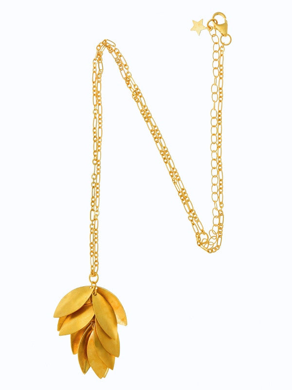 Jingly Shell Necklace Gold Plated