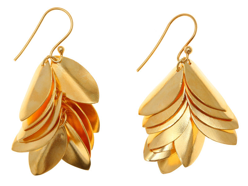 Jingly Shell Earring Gold Plated